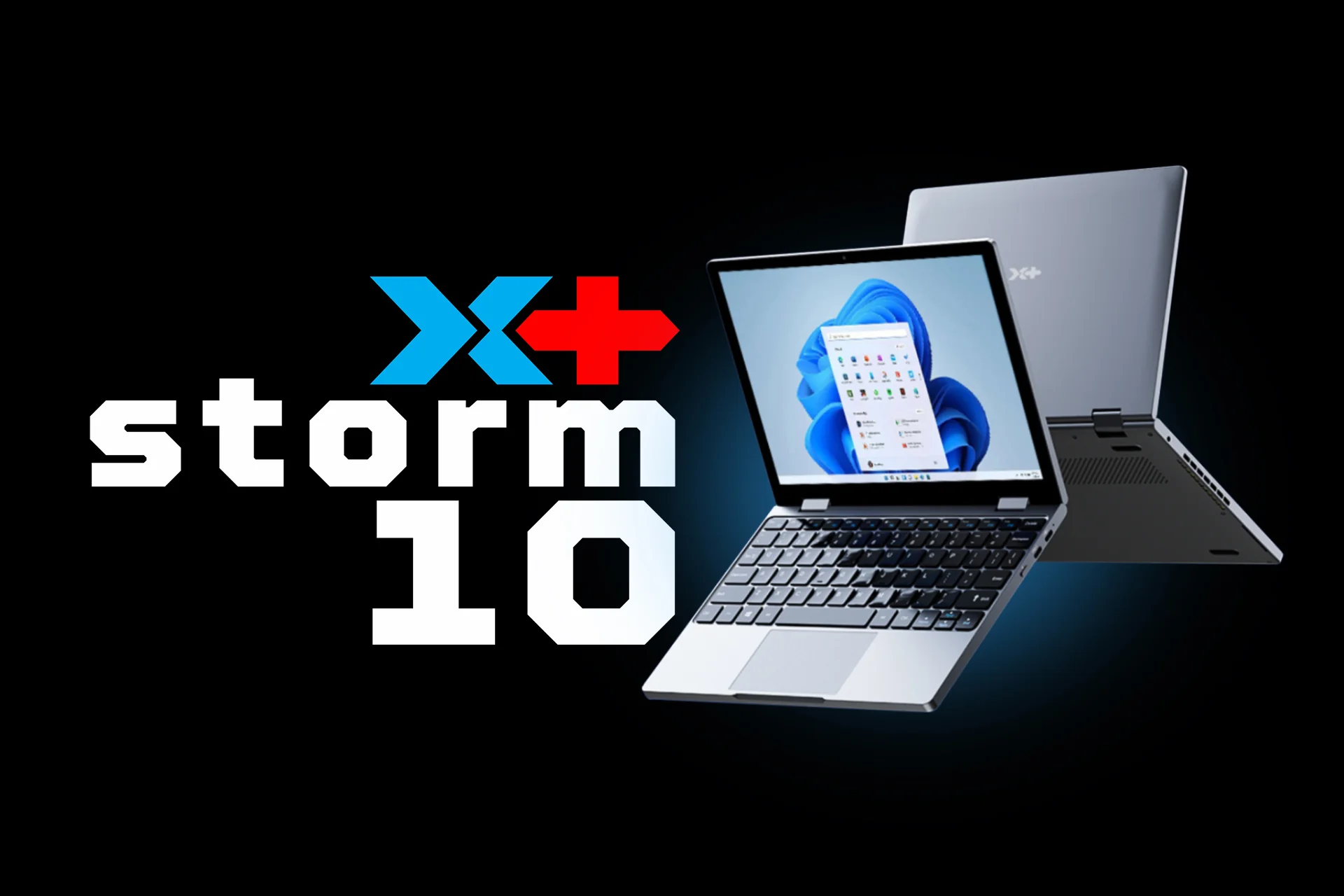 10-inch 2-in-1 Laptop - 10.5" Intel N150 16GB DDR 512GB Netbook Tablet - Storm-10