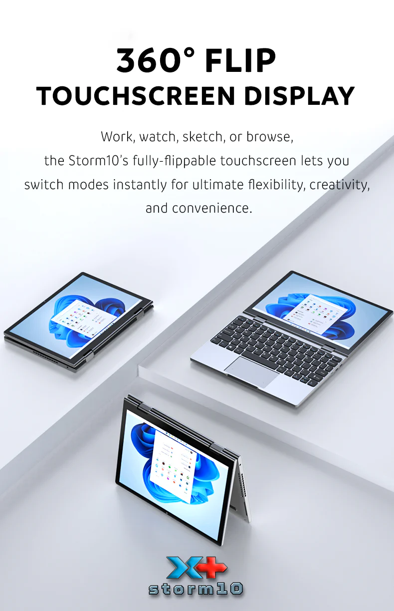 10.5" N305 Mini Laptop - 2-in-1 Netbook Tablet 16GB DDR5 2TB - Storm10+ - Pre-Order - Ships FEB 28 - Image 12