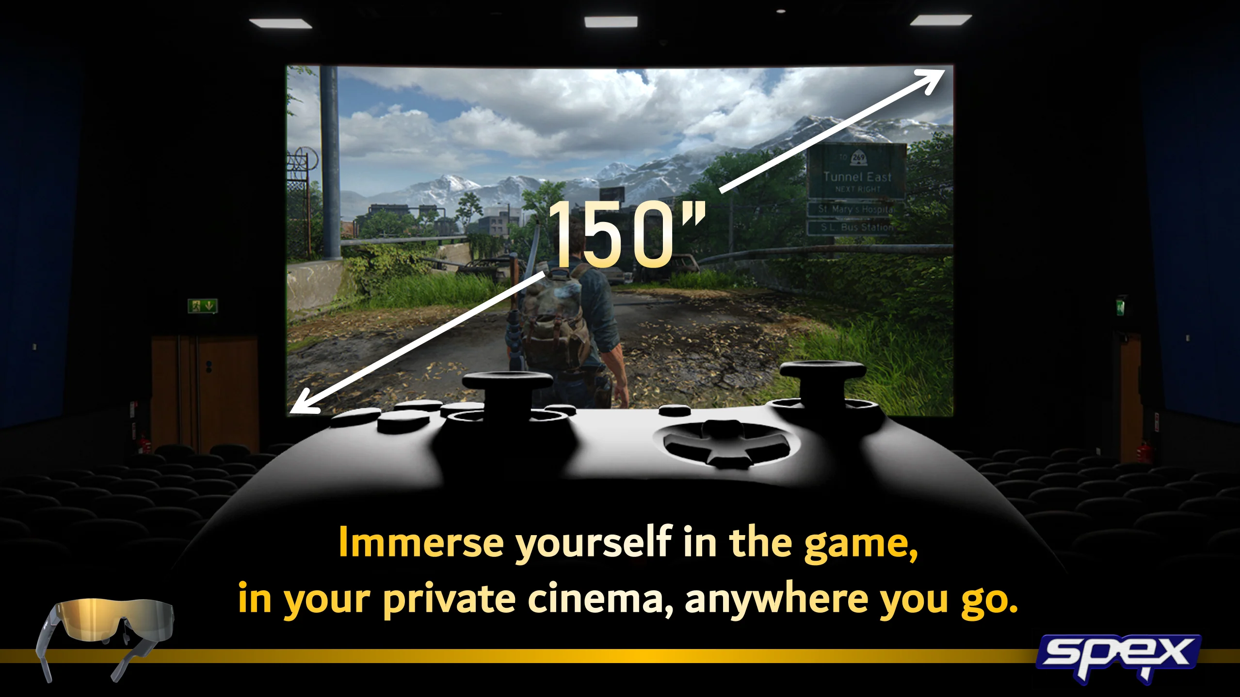 150-inch OLED XR SMART GLASSES - Extended Reality 150" Glasses - SPEX-XR - Image 4