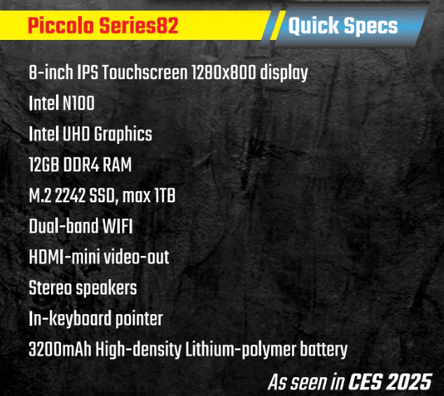 8-inch Netbook - N150 Swivel Laptop - 12+512GB - Image 2
