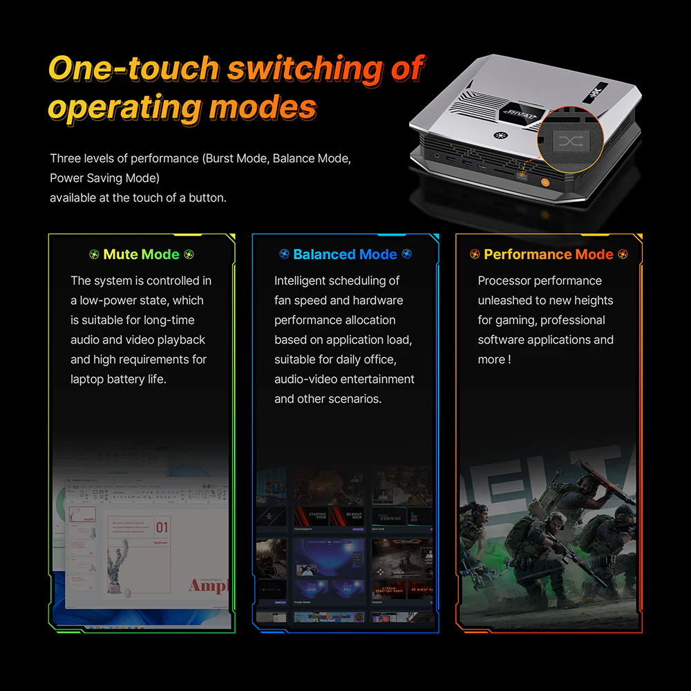 Rival Ryzen AI Max+ 395 Mini PC | Turbo 5.1GHz | Radeon 8060S | 96GB LPDDR5 | 2TB PCIe 4.0 SSD | LLMs Support - X-RIVAL - Image 24